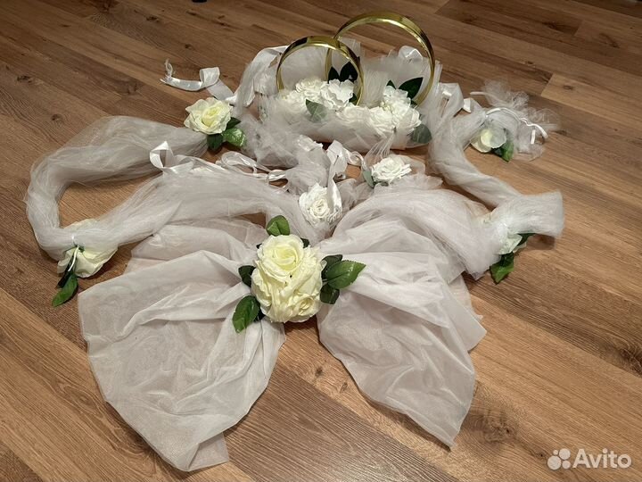 Кольца на машину свадебные