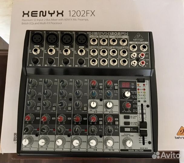 Микшерный пульт behringer xenyx 1202 fx