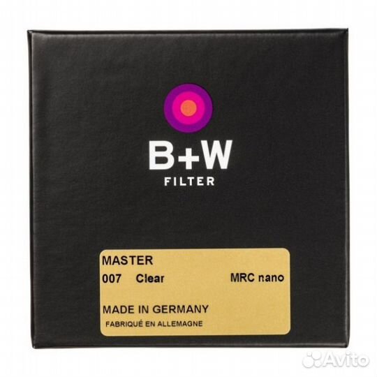 Фильтр защитный B+W master 007 Clear MRC nano 37mm (1101514)