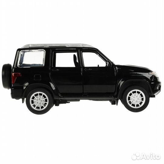 Модель УАЗ Патриот черный 18 см
