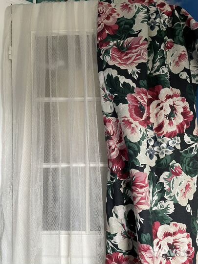 Тюль и 2 шторы