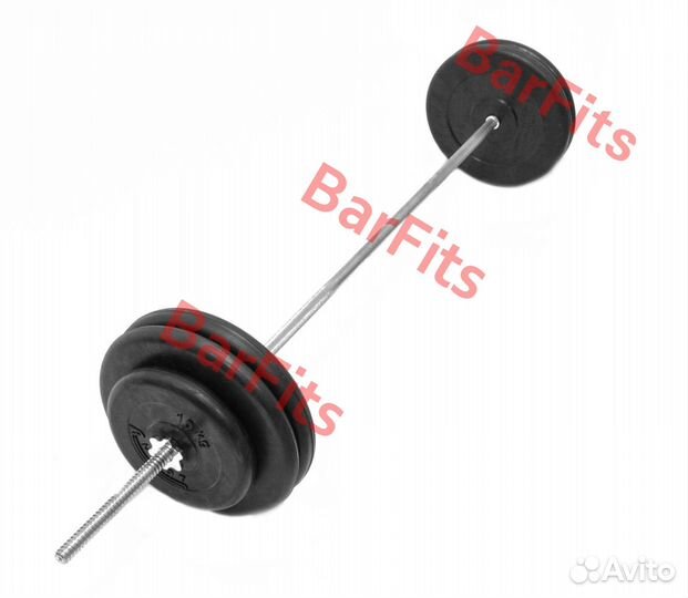 Штанга обрезиненная Антат 100кг