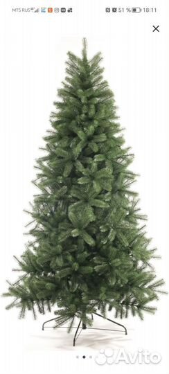 Елка искусственная литая бу