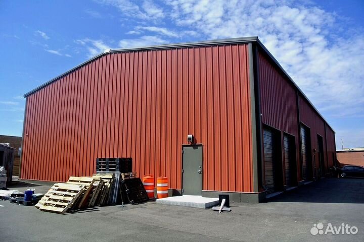 Каркасный ангар склад гараж