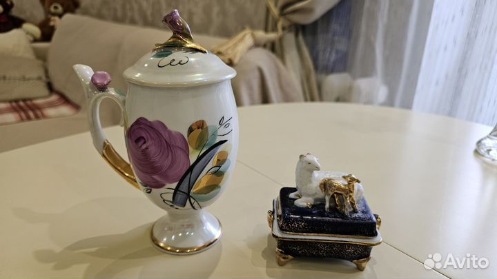 Бокал с крышкой Утренняя роза, Дулево