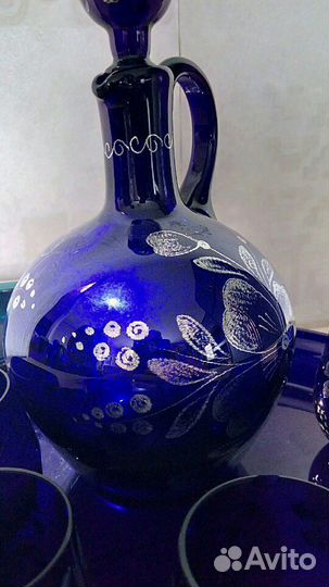 Набор Кобальт Стекло Царская Россия