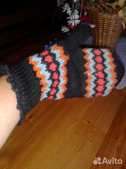 Вязанные рукавички