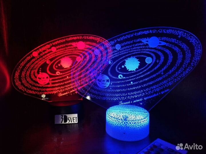 Ночник с индивидуальной гравировкой