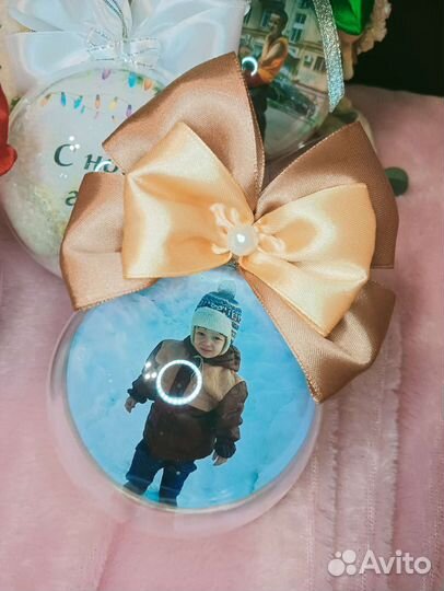 Ёлочный шар с фото