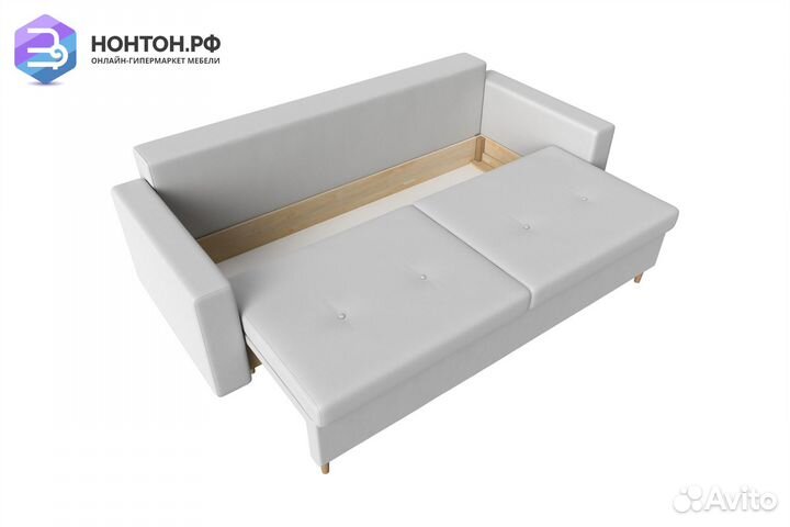 Диван пантограф Белфаст экокожа белая