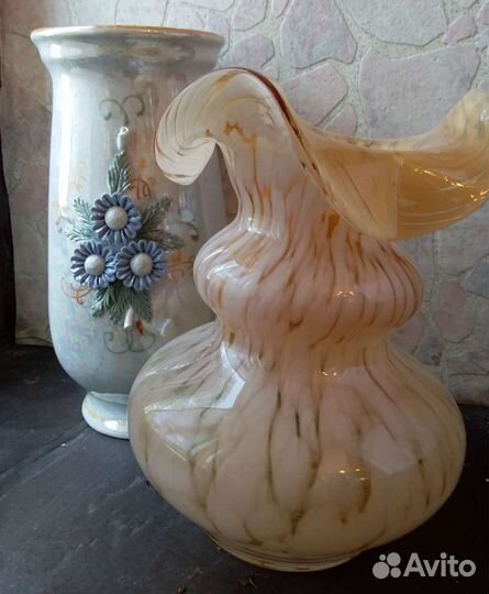 Вазы, стаканы, салатники