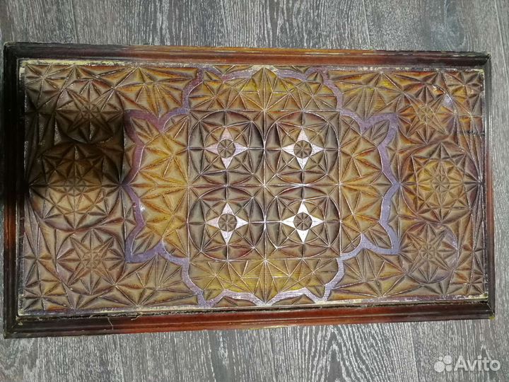 Нарды ручной работы деревянные резные с росписью