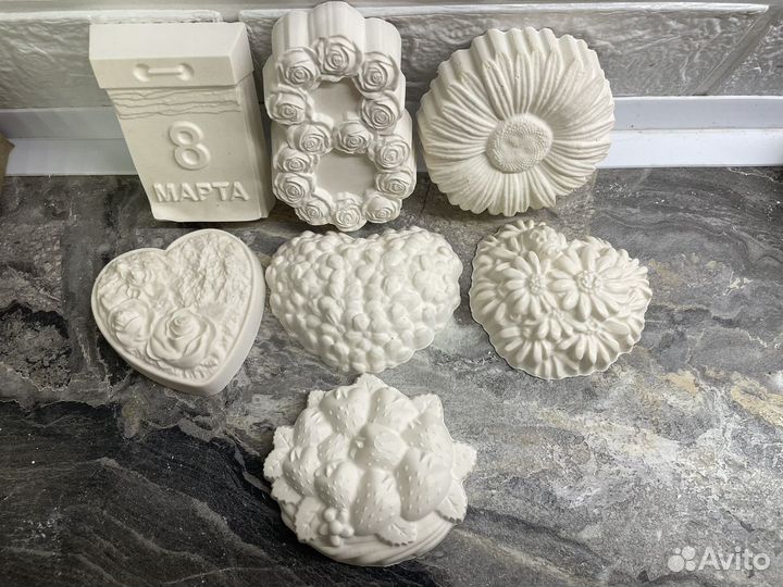 Гипсовые изделия для творчества к 8 марта