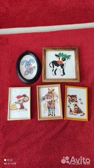 Готовая вышивка крестом комплектом