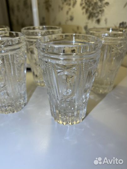 Хрустальные фужеры СССР высокие