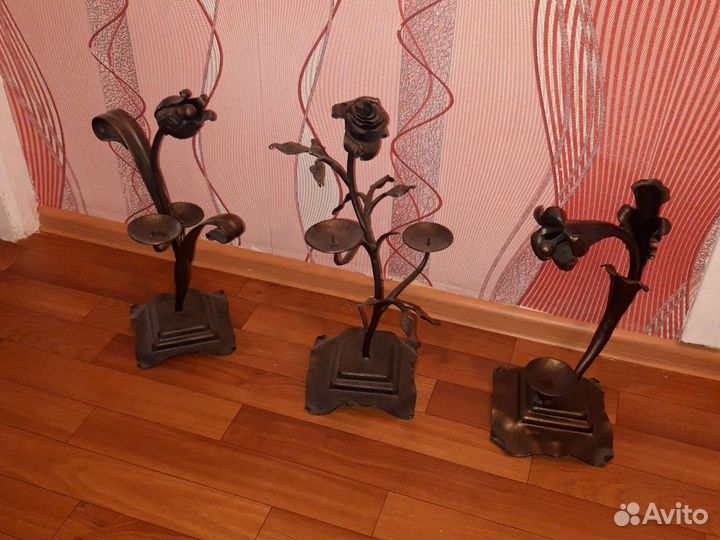 Подсвечники ручной работы из металла