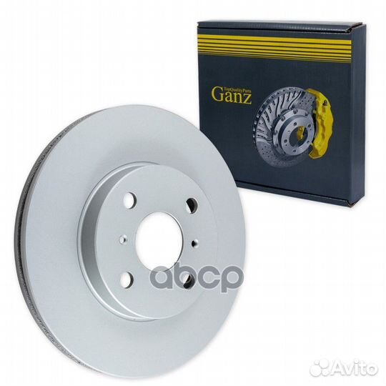 Диск тормозной передний с покрытием GIJ06180 ganz
