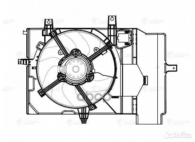 Э/вентилятор охл. nissan note (06) /micra (02) AT