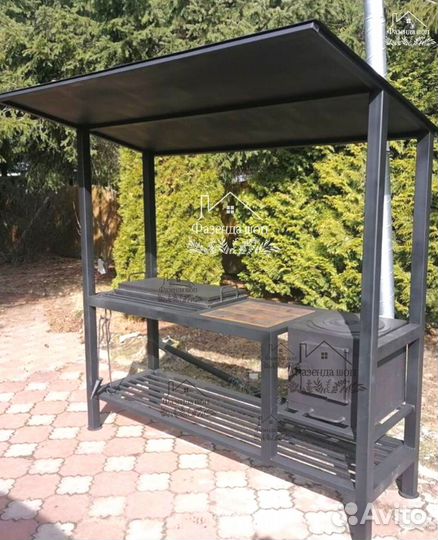 Мангал в стиле loft