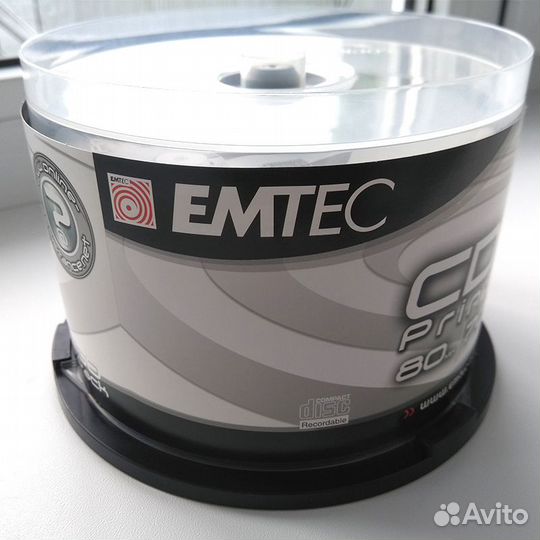 Диски CD-R Emtec Printable 700 Mb (50 штук)