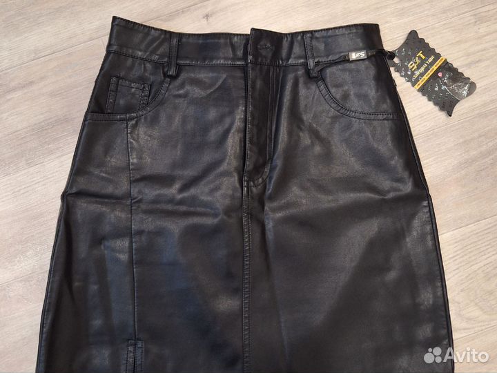 Кожаная юбка