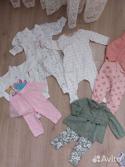 Вещи пакетом на девочку 68,74