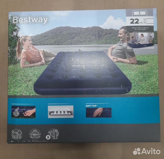 Новый надувной матрас Bestway 191x137x22