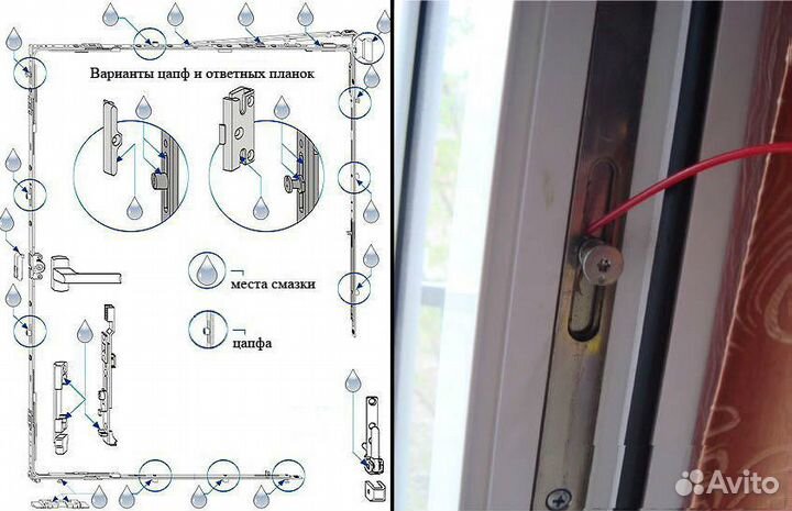 Замена и реставрации фурнитуры на оконах пвх