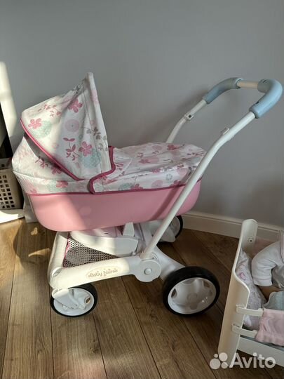 Кукла Baby Annabell, коляска Smoby, кровать