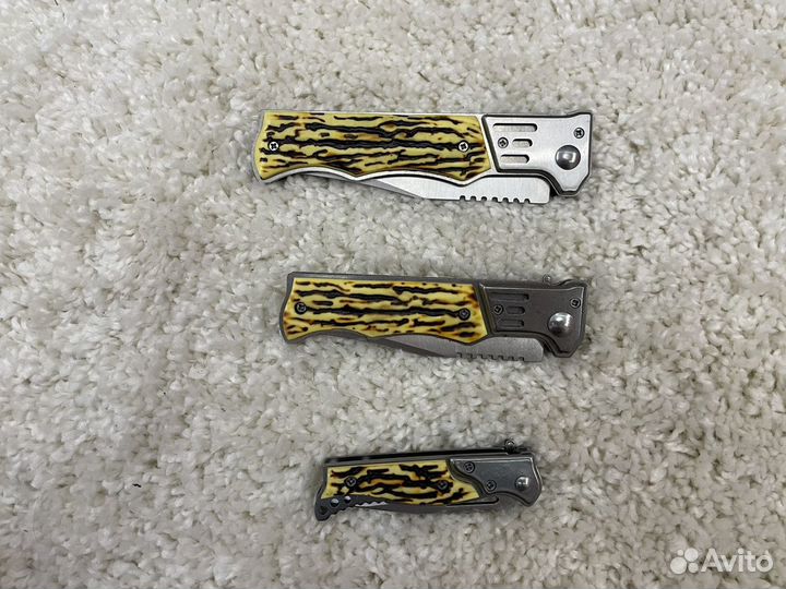 Складные ножи с костяной рукоятью