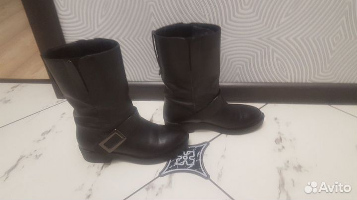 Полусапожки кожа