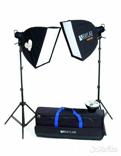 Комплект импульсного студийного света raylab