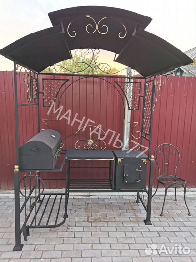 Кованные мангалы с крышей