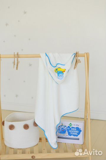 Детское полотенце с уголком в подарочной упаковке