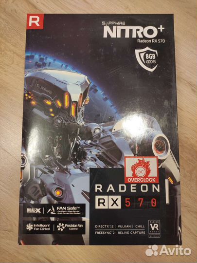 Видеокарта Sapphire RX 570 nitro+ 8GB