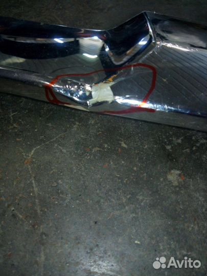 Накладка на бампер задняя Mercedes Benz Gls X166