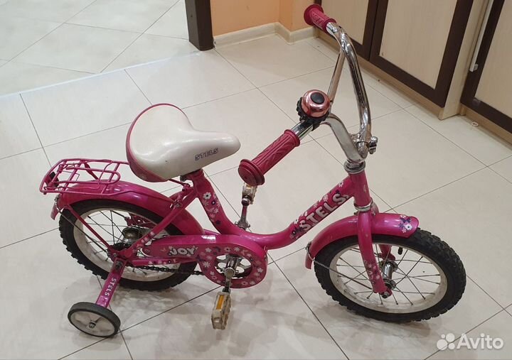 Детский велосипед 14 дюймов Stels для девочки 3-6