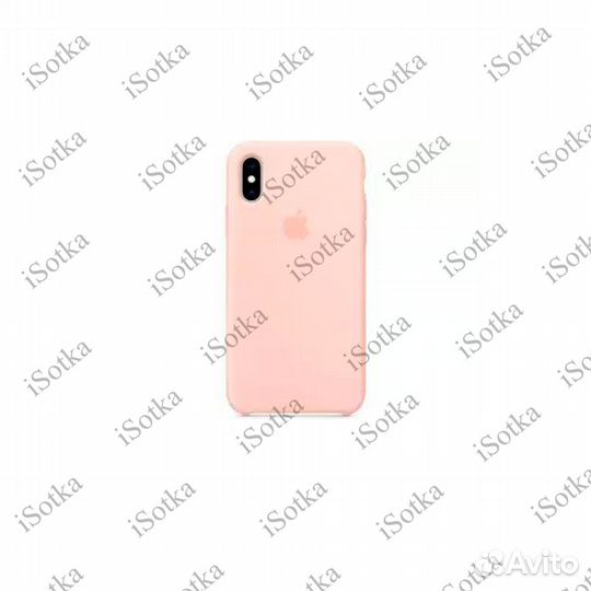 Чехол Apple iPhone X / Xs Leather Case (нежно-розо