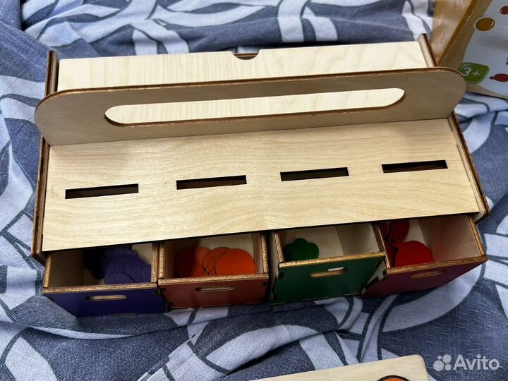 Сортер развивающий Сундучок офощи фрукты