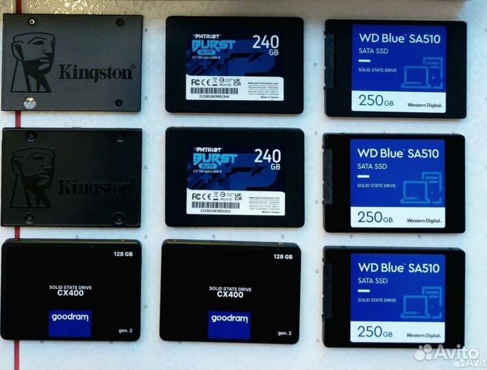 Новые SSD SATA m2 240gb 480gb