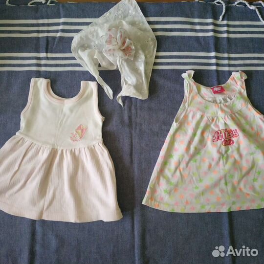 Вещи пакетом на девочку 74-80(12 позиций)