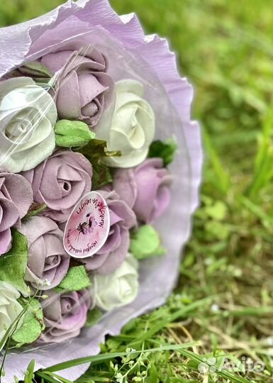 Сладкий букет из зефира Розы в наличии