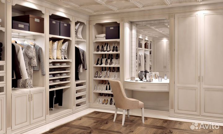 Гардеробные комнаты дизайн