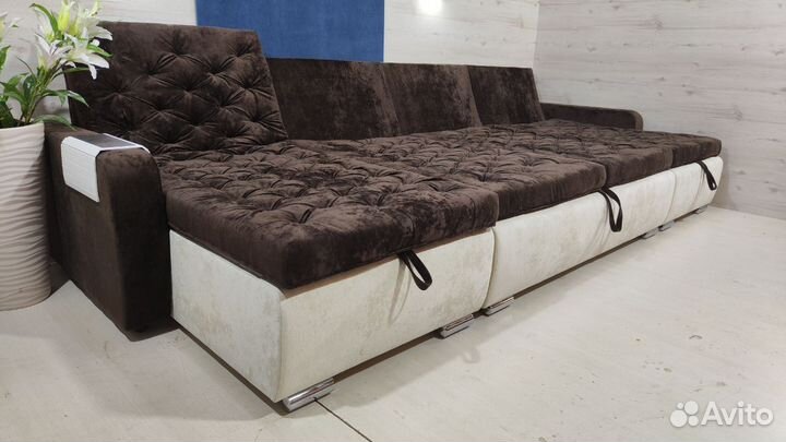 Угловой диван с подлокотниками Гудвин