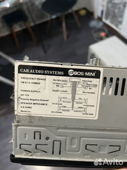 Boss mini магнитола