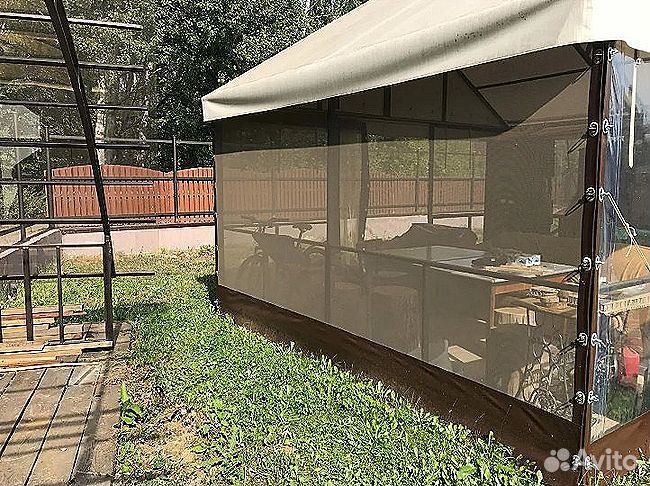 Мягкие окна для веранды террасы, беседки, под ключ