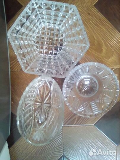 Вазы, кружки, стопки хрусталь и др СССР
