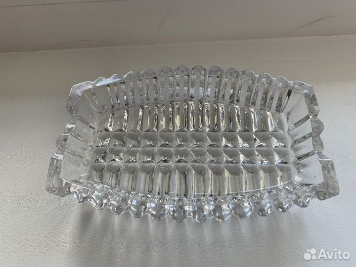 Хрустальные пепельницы и ваза (керамика) СССР