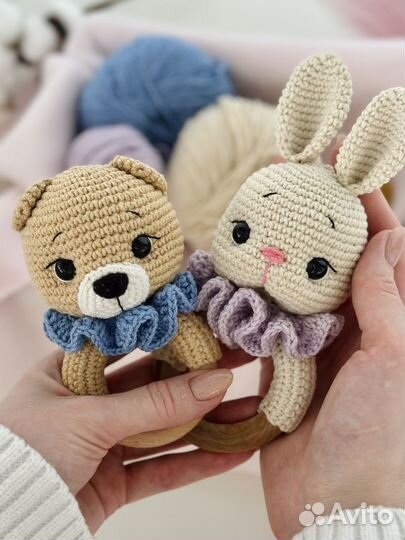 Вязаные погремушки