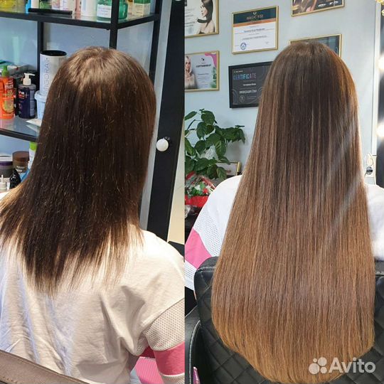 Наращивание волос. Горячее наращивание